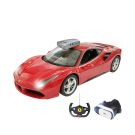 Masina cu telecomanda si ochelari VR Rastar Ferrari 488 GTV, RC, 1:14, Rosu