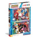 Puzzle Clementoni, Sonic the Hedgehog, 2 x 60 piese