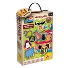 Puzzle din lemn, Lisciani, Baby Montessori, Animale, 5 piese