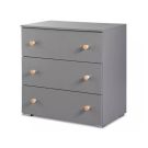 Comoda copii Klups Paula Grafit, Natur