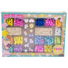 Kit creativ mega DIY, Coliere si bratari cu margele din lemn, Nice, 600 piese +