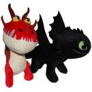 Set 2 jucarii de plus, Whitehouse Leisure, Toothless 25 cm si Monstrous Nightmare 20 cm