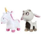 Set 2 jucarii de plus, Whitehouse Leisure, unicorn Sparkle Fluffy  24 cm si Minions Unigoat 27 cm 