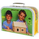Set de constructie arhitectura, Walachia, Vario Suitcase, 72 piese din lemn