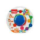 Plastilina colorata, Crafy, Albastru, 20 g