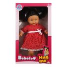 Papusa Bebelou cu par brunet, Dollz n More, Hug me, 40 cm
