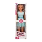 Papusa Clara in tinuta de petrecere, Dollz n More, cu rochie verde, 80 cm