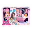 Set de joaca cu papusa bebelus, Maia in cadita