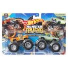 Set 2 masini Monster Truck, Hot Wheels, 1956 Hi-Tail Hauler si Silverado, HWN61