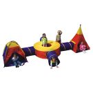 Set de joaca Cort cu tuneluri pentru copii Iplay-Toys Adventure Tunnel