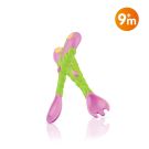 Nuby  Lingurita si furculita Flower Chid, 9 luni+