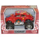 Masinuta metalica de off-road Kinsmart, Volkswagen Beetle, Rosu
