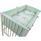 Lenjerie Mykids Teddy Toys Turquoise, 4+1 piese, M2, 140x70 cm