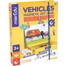 Joc puzzle magnetic de arta si asociere, mierEdu, Vehicule