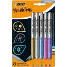 Set 5 carioci permanente Metalic Bic