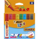 Carioci multicolore Decoralo Bic, 8 culori