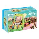 Set de constructie Playmobil Spirit - Spatiu ingrijire cai Abigail si Boomerang (9480)