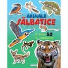 Carte cu abtibilduri Cauta si lipeste, Animale salbatice