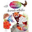 Animale salbatice, Puzzle creativ din autocolante
