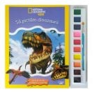 National Geographic Kids, Sa pictam dinozaurii, Carte de colorat cu pensula si acuarele