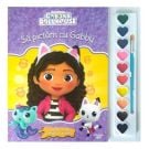 Gabbys Dollhouse, Sa pictam cu Gabby, Carte de colorat cu pensula si acuarele