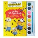 Minions, Sa pictam impreuna, Carte de colorat cu pensula si acuarele