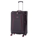 Troler Lamonza Cruise, Gri inchis cu Rosu, 77 x 46 x 31 cm