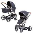 Carucior 2 in 1 Premium Combi Zoomix Knorr, Negru