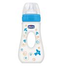 Biberon de calatorie Chicco pentru baieti, 4+ luni, 240ml
