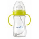 Biberon antrenament cu tetina anticolici si sistem ventilatie Nuvita, Galben, 3+ luni, 270ml