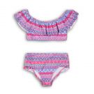 Set 2 piese costum baie fete imprimeu geometric Minoti
