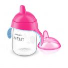 Cana cu tetina de formare AVENT SCF755/00, 18 luni+, 340ml, roz