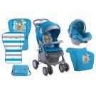 Carucior 2 in 1 LORELLI CLASSIC Foxy -  Blue Adventure