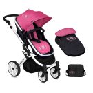 Carucior 2 in 1 Lorelli Premium Luna, Rose & Black