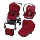 Carucior 3 in 1 Bebe Confort Streety - Raspberry Red