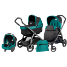Carucior 3 in 1 Peg Perego Book Plus S PopUp, Aquamarine