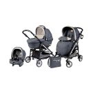 Carucior 3 in 1 Peg Perego Pliko Switch Easy Drive Sportivo - Denim