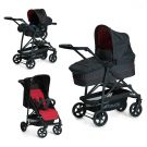 Carucior copii 3 in 1 Hauck Rapid 4 Plus Trio Set - Caviar Tango