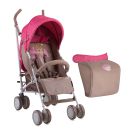 Carucior sport cu husa Lorelli Classic Fiesta - Beige & Rose Princess