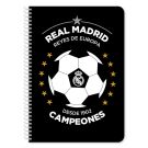 Caiet diactando cu spirala Real Madrid, 60 file, 17 x 25 cm