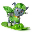 Figurina Paw Patrol Winter Rescues Snowboard - Rocky Colectionar de deseuri, 7.5 cm