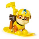 Figurina Paw Patrol Winter Rescues Snowboard - Rubble Constructor, 7.5 cm