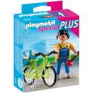 Figurina Playmobil Special Plus - Instalatorul cu bicicleta (4791)