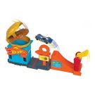 Set circuit cu masinuta Hot Wheels City, Downtown Burger Dash (GPD09)