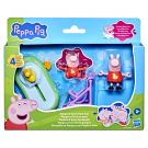 Set de joaca cu 2 figurine si accesorii, Peppa Pig si Evie, Park Fun, G0528