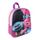 Ghiozdan 3D Trolls, 30 cm, roz