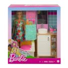 Set papusa Barbie si accesorii pentru baie, GRG87