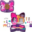 Set de joaca cu 2 papusi si 12 accesorii Polly Pocket, Sparkle Stage Bow, HCG17