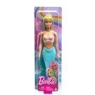 Papusa sirena cu accesorii, Barbie, Bleu, HRR03