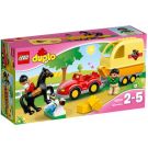LEGO® DUPLO® - Masina cu remorca pentru cai (10807)